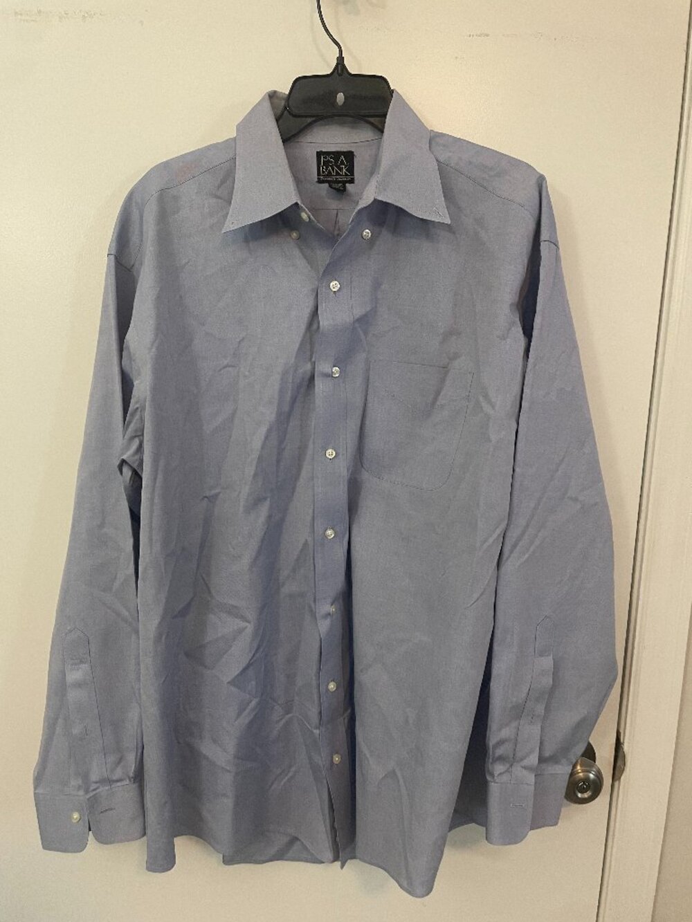 Blue JoS A Bank button up shirt Size 16 1/2 35
